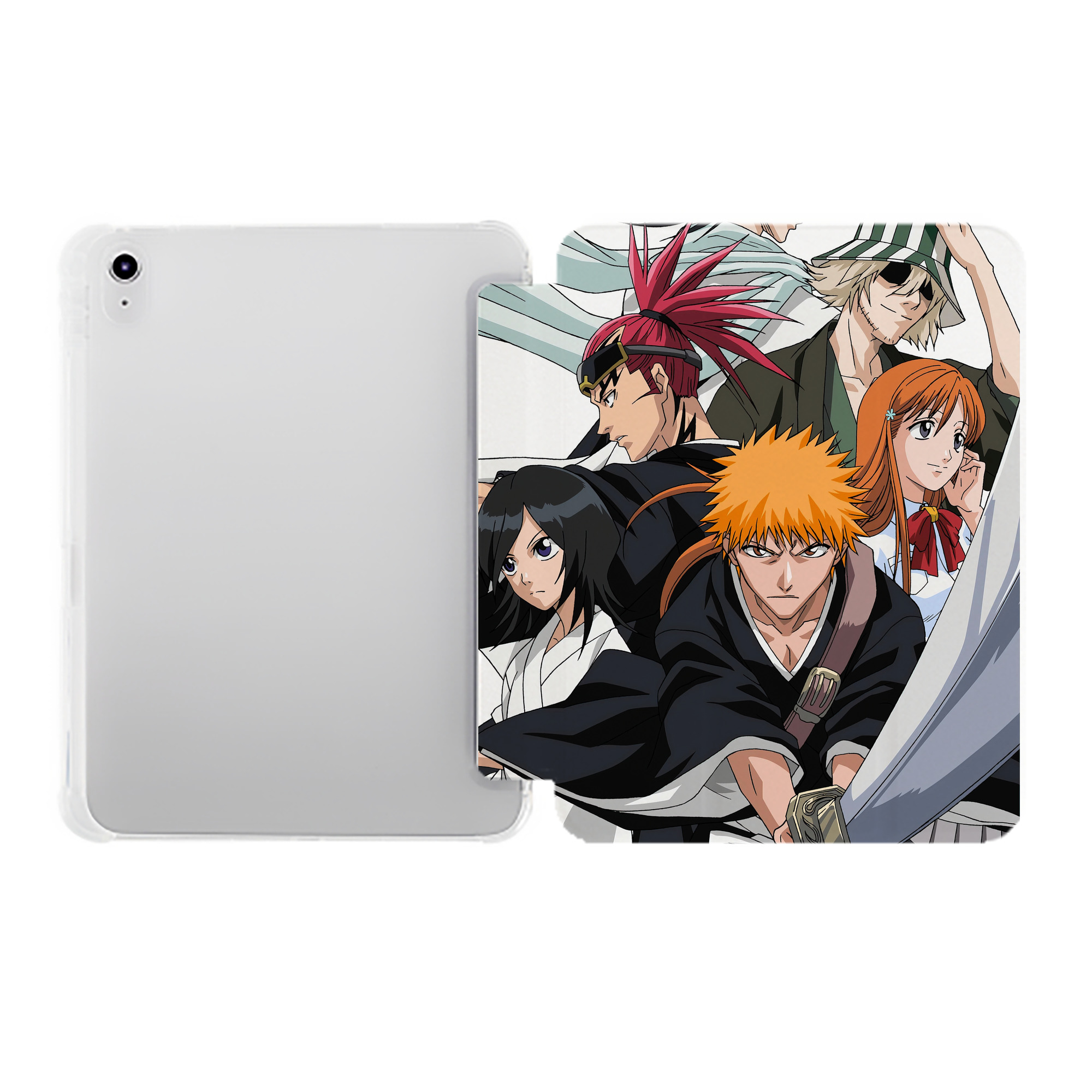 （画像用） ブリーチ BLEACH IPad ケース ペン収納付き 三つ折りスタンド PUレザー×シリコン 対応機種9.5/10.5/10.9インチ